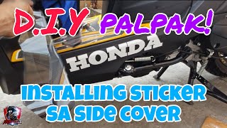 Tips: Paano Magkabit Ng Sticker Sa Side Cover/Honda Click V3/March 23, 2024