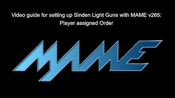 Video Guide for Setting up Sinden light guns with MAME v265: Player Assigned Order.