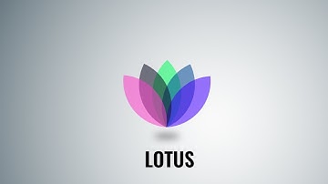 How to make a professional Logo | Lotus Logo |easy logo in illustrator