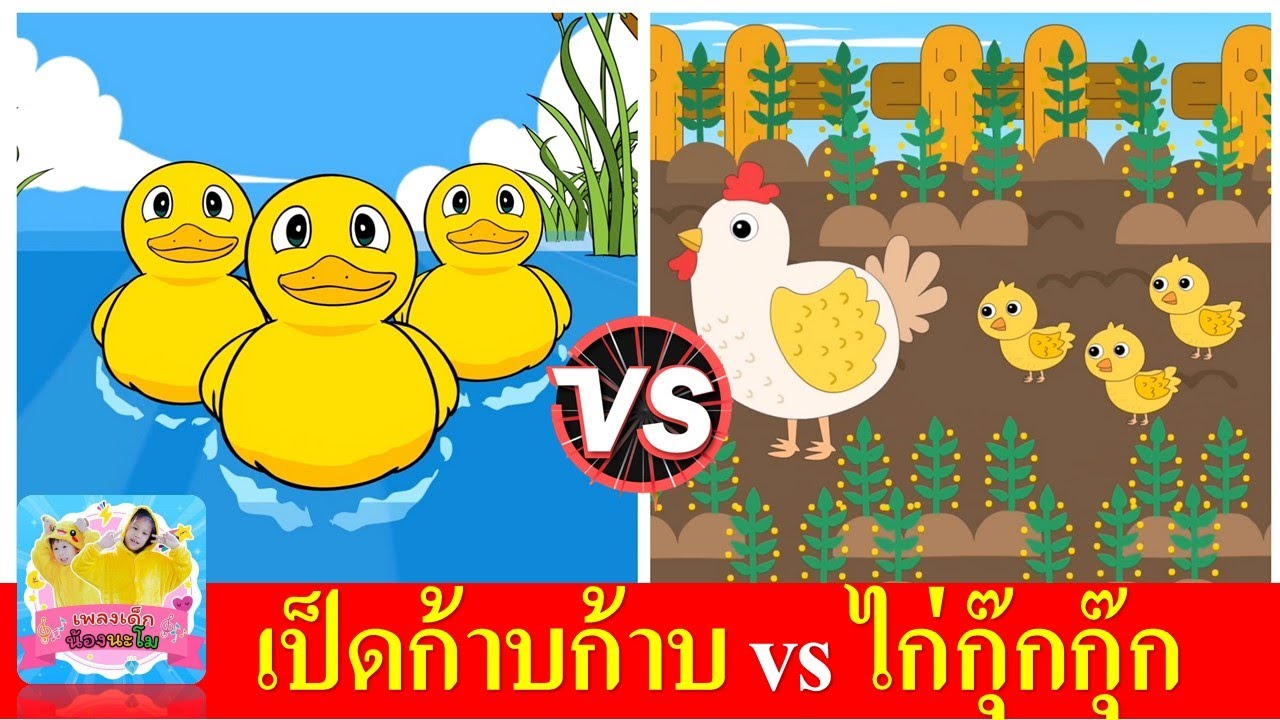 เป็ดก้าบก้าบ vs ไก่กุ๊กกุ๊ก