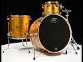 DW Performance Series 3pc Shell Pack Gold Sparkle 13/16/24 Shallow