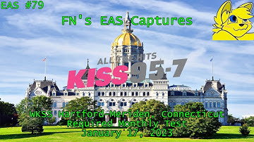 Connecticut Monthly Test on WKSS Hartford-Meriden, Connecticut (Kiss 95.7) (1/17/23) (EAS #79)