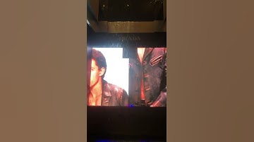 prada tom holland display | brand | screen | actor | model | singapore asia | marina bay sands
