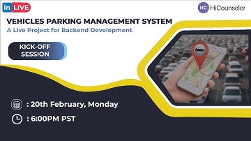 Vehicles Parking Management System  | Real World Live Project