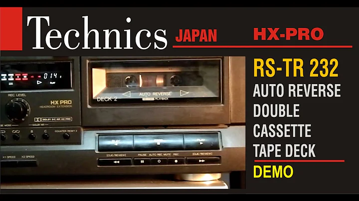 TECHNICS, JAPAN RS - TR 232 AUTO REVERSE STEREO CASSETTE DECK