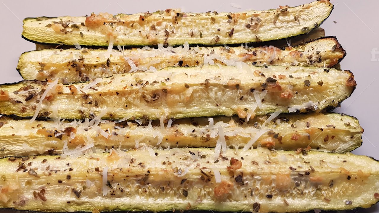 Baked Parmesan Zucchini | Healthy Keto Low Carb Zucchini Oven Fries Recipe