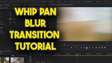 WHIP PAN Blur Transition Tutorial In Premiere Pro (2023)