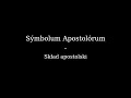 Symbolum apostolorum  skad apostolski  acina kocielna