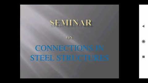 Chapter no.2 Design of steel connections