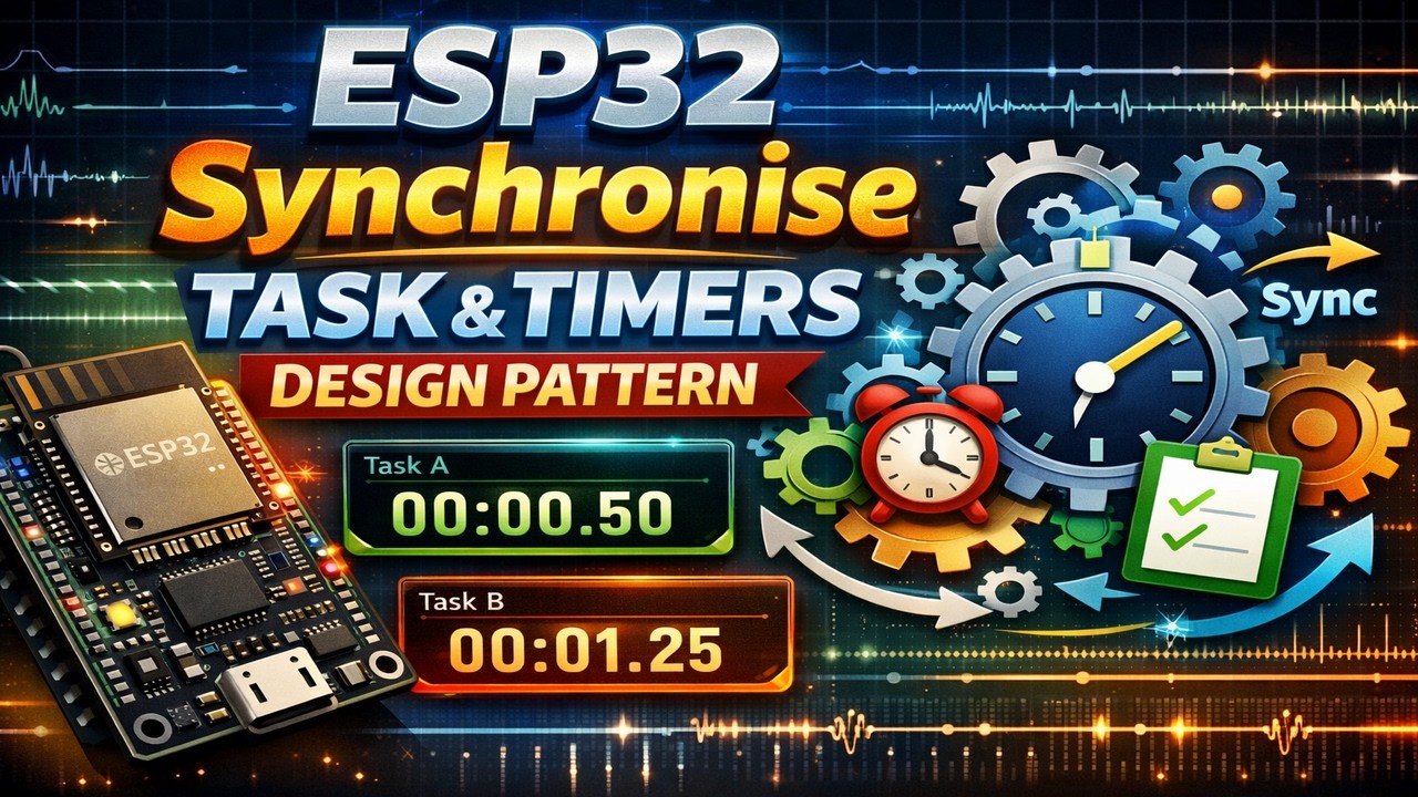 ESP32 | Synchronise Task & Timers | Design Pattern - YouTube