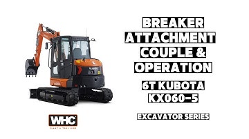 Breaker Couple & Operation 6T Kubota | WHC Hire | Excavator Series |