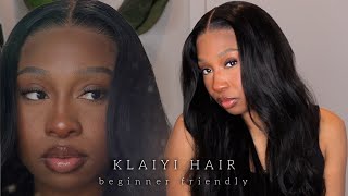 wear&amp;go precut lace wig/ no baby hair install ft. klaiyi hair | jaelah majette