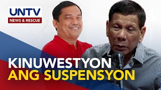 Suspension order ng Malacañang vs Davao del Norte Gov. Jubahib, kinuwestyon ni ex-PRRD