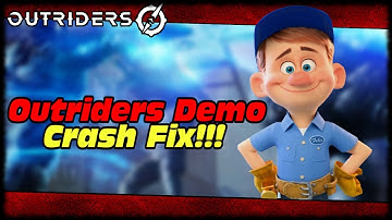 OUTRIDERS DEMO EASY CRASH FIX!!! HOW TO STOP OUTRIDERS DEMO FROM CRASHING!!!