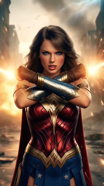 Taylor Swift as Wonder Woman 💥 Epic AI Cinematic Short #TaylorSwift #WonderWoman #AIShorts