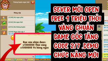 Nro Lậu | Tạo GiftCode Mới Nhất Hôm Nay 2/7 .Sever Open Free 1 Triệu Thỏi Vàng , Hồng Ngọc ???