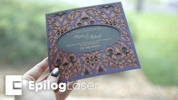 Laser Engraving & Cutting Paper Wedding Invites