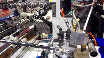 High speed poly courier bag making machine