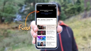 Fix "YouTube Vanced Following Content Not Available on this App" | Fixed.
