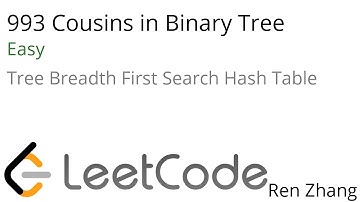 Leetcode 993 Cousins in Binary Tree