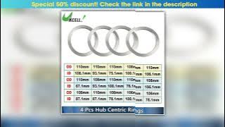UXCELL 4pcs OD 110108106mm to ID 108193175110011061671781871mm Car Wheel Hub Centric Rings