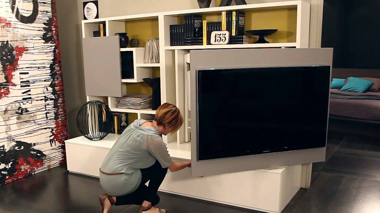 Smart living by ozzio design parete attrezzata, mobile porta tv ... Mobile parete tv