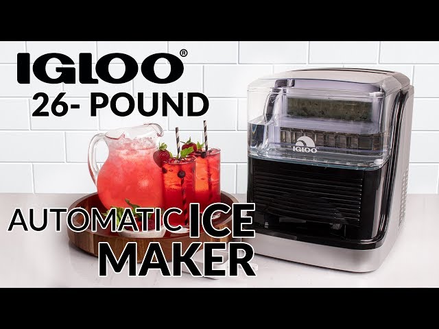 Igloo ICEC33SB 33-Pound Large Capacity Automatic Clear Ice Cube