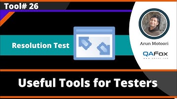 Resolution Test - Useful Tool for Software Testers
