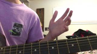 Video thumbnail of "HOW TO PLAY I CRASH U CRASH ON GUITAR BY LIL PEEP X LIL TRACY"