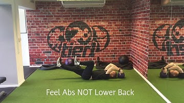 Reverse Crunch to Dead Bug