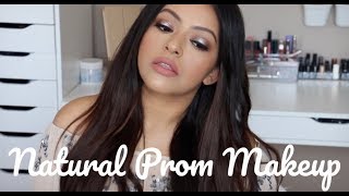 NATURAL PROM MAKEUP AND HAIR 2018 | GLOWING MAKEUP, SOFT WAVY HAIR screenshot 2