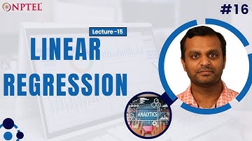 #16 Lecture 15 : Linear Regression | Introduction to Learning Analytics