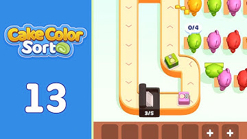 Cake Color Sort Level 13 Full Walkthrough