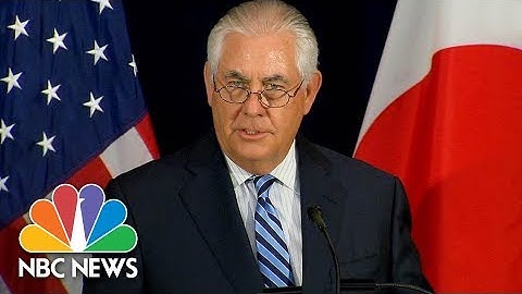 Rex Tillerson: Barcelona Van Attack Has Hallmarks Of Terrorism | NBC News