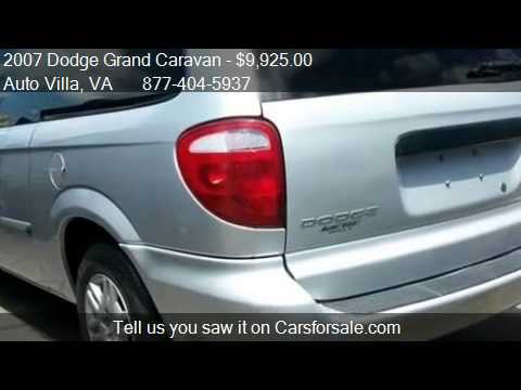 Auto Villa Danville Va >> 2007 Dodge Grand Caravan Se For Sale In Danville Va 24540 Auto Villa Danville Va >> 2007 Dodge Grand Caravan Se For Sale In Danville Va 24540