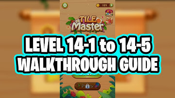 Tile Master Game Level 14-1 to 14-5 Cactus Gameplay