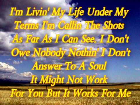 toby keith it works for me youtube that works with me