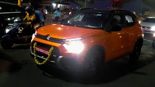 Citroen C3 SUV - spied in ORANGE BLACK DT body color | Massive 10" Touch screen