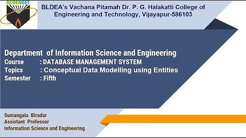 18CS53 MODULE 1  CONCEPTUAL DATA MODELLING USING ENTITY TYPES