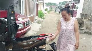 BTN - Mama sore sore cuci motor sendirian