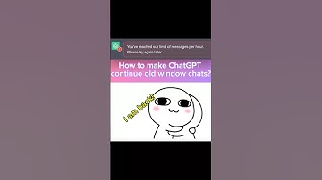 No More Starting Over! How to Make ChatGPT Continue Old Chats  #chatgpt #techtok #ai #productivity