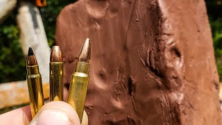 22lr vs 17hmr vs 22mag vs 5.7x28mm - GIANT CLAY BLOCKS!!!