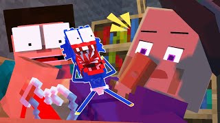 Monster School : MINI BABY HUGGY WUGGY ADVENTURE - Minecraft Animation