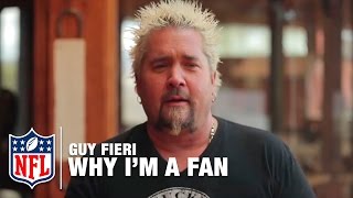 Celebrity chef guy fieri shares why he is a passionate oakland raiders
fan. subscribe to the nfl channel see immediate in-game highlights
from you...