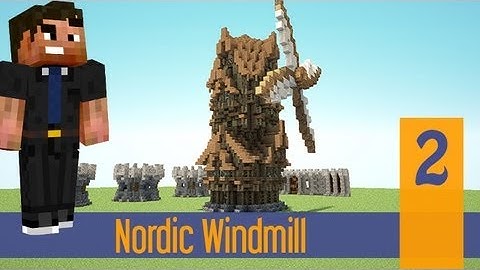Minecraft - Nordic/Medieval/Steampunk Windmill House - XBOX/PS4/PE/PC Part 2 Grandmas House Complete
