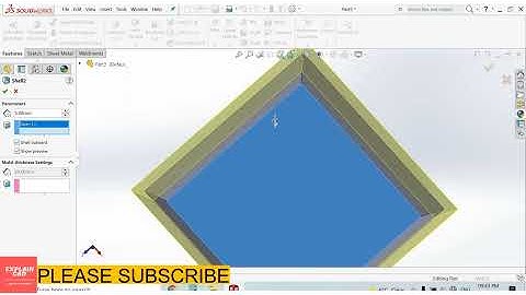 SOLIDWORKS TUTORIALS 2022 | HOW TO USE SHELL FEATURE IN SOLIDWORKS | SOLIDWORKS EDUCATION 2022 |