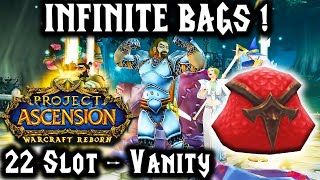 Dont Miss On Infinite 22 Slot Bags In Warcraft Reborn Project Ascension Any Realm