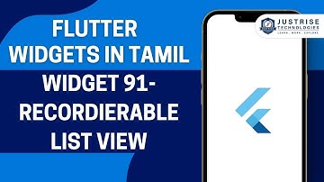 Widget 91 Recordierable List View | Flutter Widget In Tamil  | Just Rise Academy