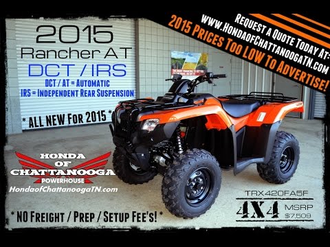 2015 Honda Rancher 420 At Irs For Sale Chattanooga Tn Ga Al Area
