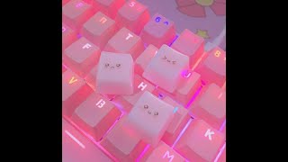 Kawaii relaxing keycaps and keyboard🌷#shorts ITekno Airi screenshot 2